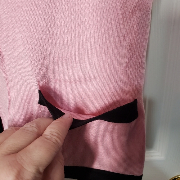 Ralph Lauren Womens Short Sleeve Sweater w. Black Trim Used Excellent Condition - Picture 2 of 10